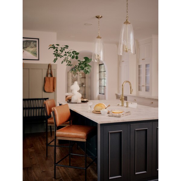 Maiden Glass Pendant (Natural Brass) Lifestyle 16